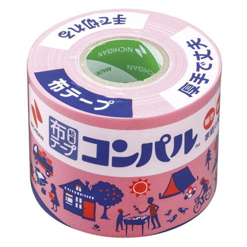 小巻布粘着テープ　コンパル[ピンク]ニチバン　CPN11-50