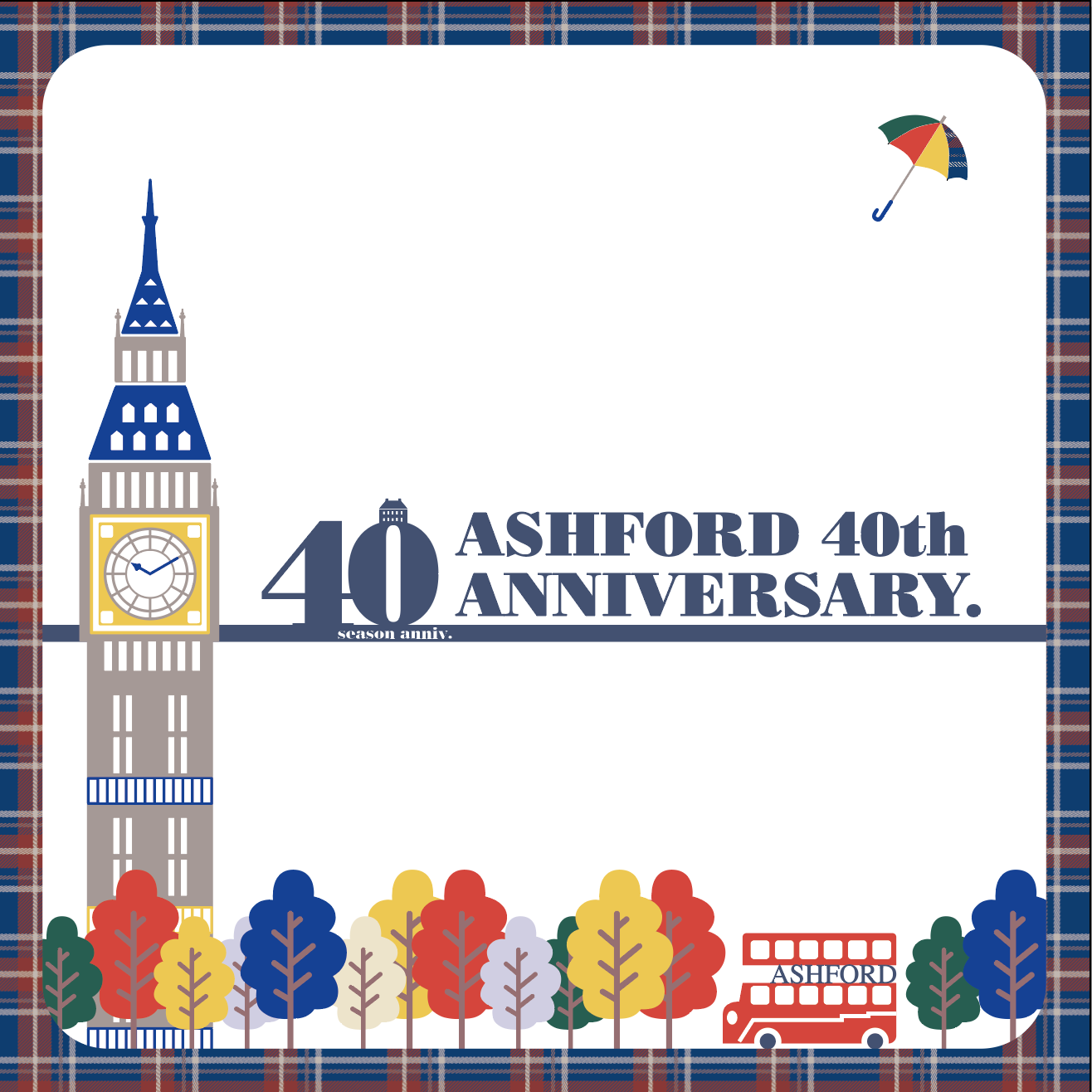 ASHFORD×Usagiya ASHFORD 40th Anniversary システム手帳 ジャケット 